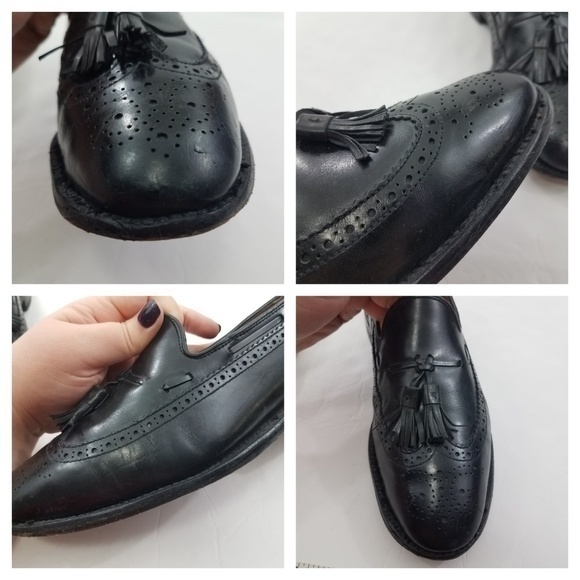 Allen Edmonds Manchester Black Wing Tip Loafer Tas‎ main image 4